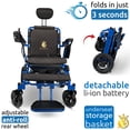thumbnail image 3 of MAJESTIC IQ-8000 New Remote & Joystick Controlled Mobility Aid Lightweight Foldable Electric Wheelchair, 3 of 6