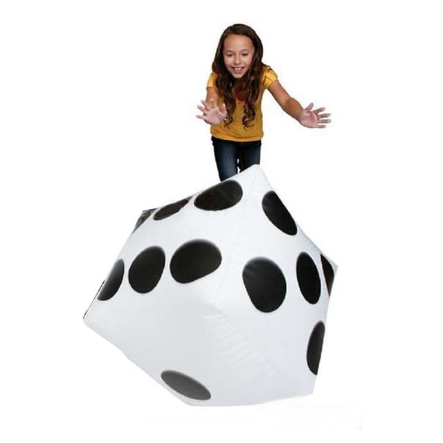 28cm Jumbo Large Inflatable Dice Dot Diagonal Giant Toy Party Air