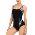 thumbnail image 3 of Women's Sport One Piece Swimsuit Racerback Competitive Athletic Swimwear Bathing Suits, 3 of 7