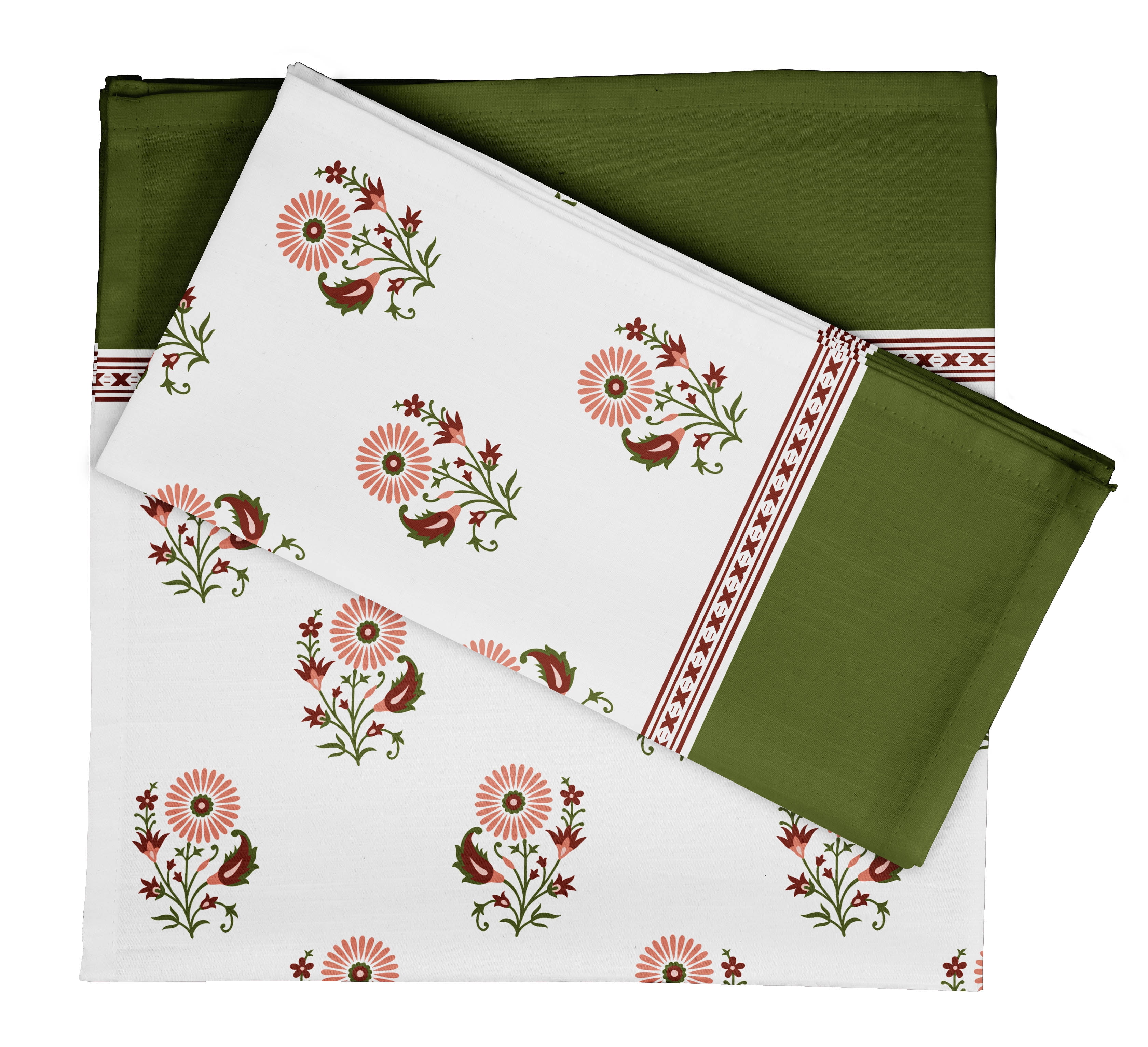 Vargottam Luxury Collection Dinner Table Linen Dcor Cotton Napkin Printed Fabric Reusable Napkins Set Of 6, 20 X 20 - Asian Block