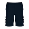 thumbnail image 5 of Plebaso Summer Mens Cargo Shorts Elastic Waist Drawstring Work Outdoor Shorts Lightweight Hiking Shorts, 5 of 5