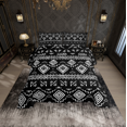 thumbnail image 2 of Erosebridal Boho Aztec Bedding Todder Comforter Set, Western American Tribal Down Comforter, Black, Reversible 2 Pieces, 2 of 8