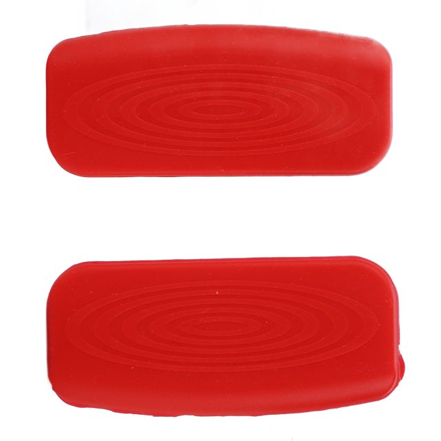 Hot Handle Holder, Pot Holder Sleeve Heat Insulated Non Slip Washable Silicone For Cooking For Baking For Kitchen Red