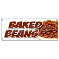 thumbnail image 1 of SignMission B-Baked Beans Baked Beans Banner Sign - Slo Slow Cooked Hot Dogs Brown Sugar Bacon, 1 of 1