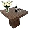 31.5 Inch Square Dining Table for 4, Modern Farmhouse Kitchen Table with Heavy-Duty Pedestal Base, Small Space Table for Dining Room, Apartment, Bistro, Living Room