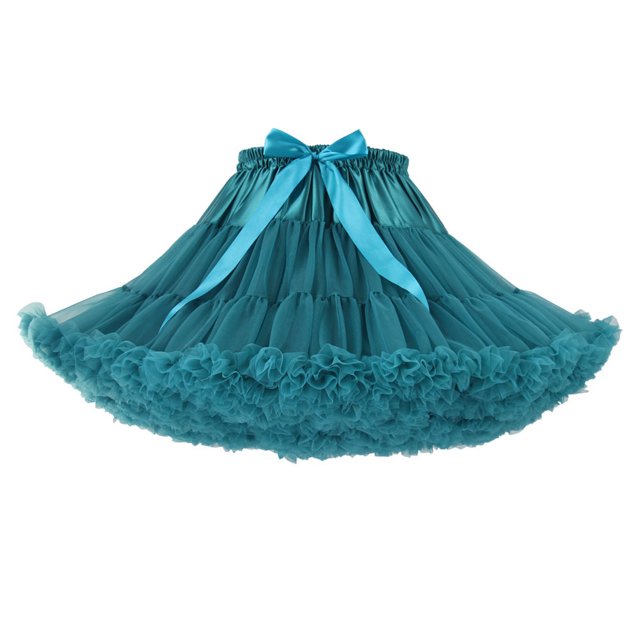 Mikilon Jupe Tutu de Danse de Fête pour Femmes Couleur Unie