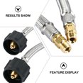 thumbnail image 2 of 1 Pair RV Propane Hose Copper Type 1 Connection for RV Car 30.4X1.4in, 2 of 8