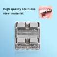 thumbnail image 3 of 10 Packs Metal Dental Teeth Orthodontics Brackets Braces Mini Without Hook, 3 of 9
