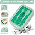thumbnail image 4 of Boite a Lunch Bento Pour Adulte et Enfant. 3 Compartiments avec ustensile, 4 of 4