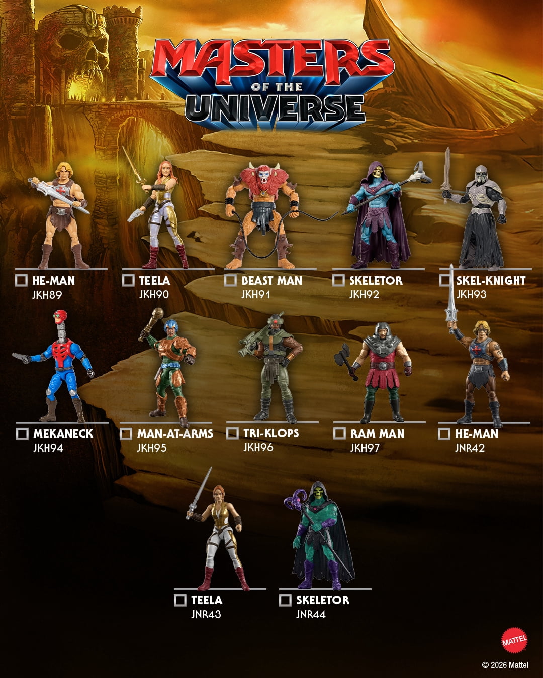 Les Maîtres de l’Univers Figurine Articulée Skel-Knight Film 2026