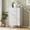 White, variant on GloryStar Modern 5 Drawer Dresser for Bedroom with Gold Handle and Large Drawer, Wood Double Chest of Drawers and Storage Organizer for Living Room, Hallway, Entryway