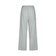 thumbnail image 5 of Simua Capris en Lin pour Femmes Taille Élastique Été Pantalon Ample à Jambe Grand, 5 of 5