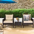 thumbnail image 3 of Patiojoy Outdoor 3PCS Patio Rattan Wicker Conversation Set, 3 of 6