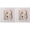 thumbnail image 1 of 5 Inch Wooden Letters for Wall Decoration – for 's Room Craft Projects Name Signs Weddings and Home ,2 Pack, 1 of 6