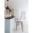 thumbnail image 2 of ZUO Chaise de Bar Magnus (Lot de 2) Blanc & Noyer, 2 of 6
