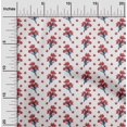 thumbnail image 2 of oneOone Polyester Spandex White Fabric Floral Sewing Craft Projects Fabric Prints By Yard 56 Inch Wide, 2 of 5