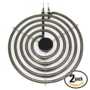 Lot de 2 Compatible Frigidaire FED355DBA Élément de Brûleur de Surface 8 Pouces 5 Tours - Compatible Frigidaire 316442301 Élément Chauffant pour Cuisinière, Cuisinière et Surface de Cuisson