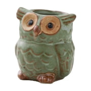 FUYPSE 2026 New Arrivals 1PC Owl Planter Pot Succulent Ceramics Planters Mini Small Plant Pots Tabletop Decorations for Indoor Plants Home Office Garden Flower Pot Gifts