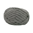 thumbnail image 4 of Tnarru Chunky Wool Yarn Jumbo Yarn Washable Hand Knitting DIY Weight Yarn Bulky Yarn for Tapestry Bed Fence Throw Rug Making Deep Gray, 4 of 8