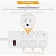 thumbnail image 2 of 8-Outlet Surge Protector Power Strip with 3.28ft Cord 125V/15A/1875W, 2 of 6