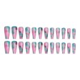 thumbnail image 1 of ruzhgo Length Coffin Fake Nail Scratch Resistant Press-on Fingernails Removable Trimble Nail Tip Adjustable Manicure Stickers Girls Type 1 Type 17, 1 of 6