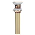 thumbnail image 4 of Brass Basin Sink Drain without Overflow Kitchen Bathroom Draining Stopper Accessorieswith Hole, 4 of 14
