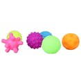 thumbnail image 3 of Ensemble de Balles Texturées pour Bébé, 6 Pcs Balles Sensorielles Multicolores Élastiques Souples et Amusantes pour Nourrisson à Presser pour la Maison, 3 of 8