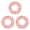 thumbnail image 1 of Ruiboury Lightweight And Easy To Install - Smooth Operation Chain Ring For Bicycles Bicycles Crank Bike Chain 50T red 3Set, 1 of 6