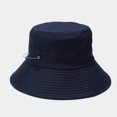 thumbnail image 4 of LinYooLi Grand Chapeau Seau pour Femmes Chapeau de Pêcheur à Large Bord Unisexe Couleur Unie avec Sangle de Menton Réglable Décoration, 4 of 8