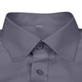 thumbnail image 5 of Dress Shirts for Men with Pocket Long Sleeve Big & Tall Tshirts Shirt Button-Down Collared Wrinkle-Free Solid Color Business Work Tops, 5 of 5