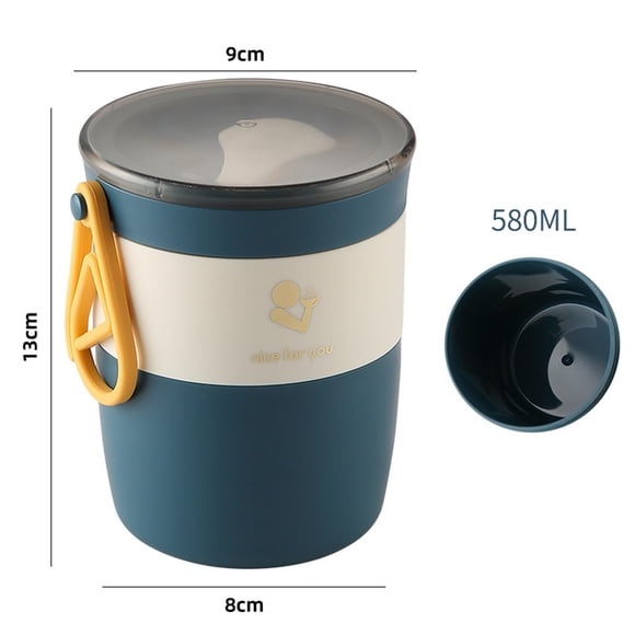 New Stainless Steel Insulated Soup Cup, Sealed Water Cup, Personalized Soup Pot, Cup With Handle Gift