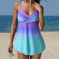 thumbnail image 1 of EGNMCR Bikini Set Swimsuits For Women Two Piece Bathing Suits Floral Print Tank Tops With Boyshorts Tummy Control Swimming Suits, 1 of 1