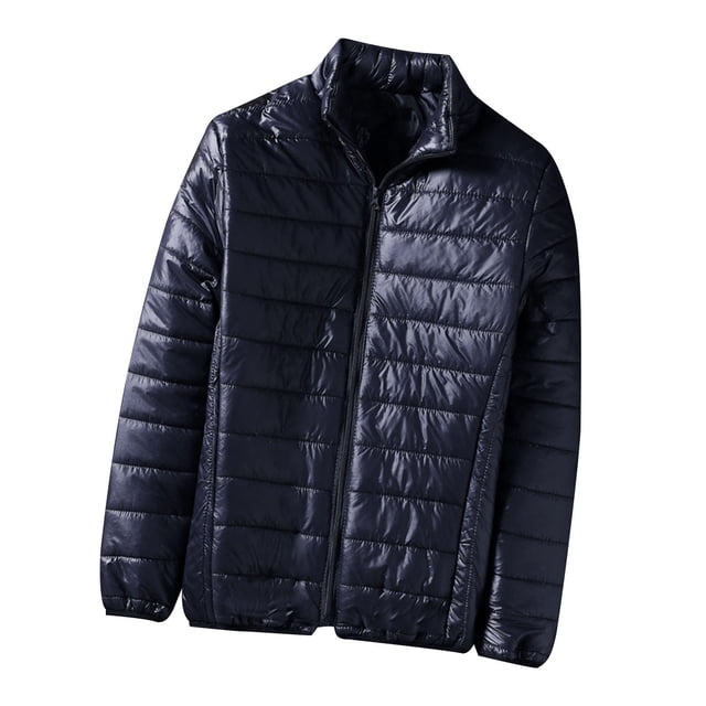 Cameland Men's Winter Down Jacket Zipper Cardigan Pocket Long Sleeve Padded Jacket Coat