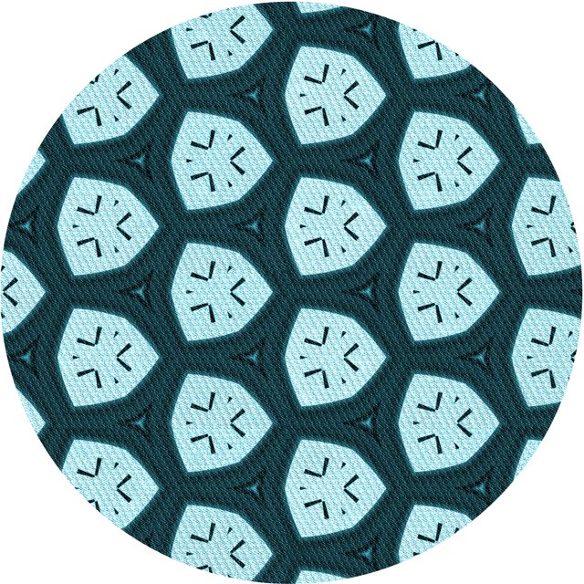 Ahgly Company Tapis d'Intérieur Lavables en Machine, Ronds, Bleu Marine, 6' Ronds