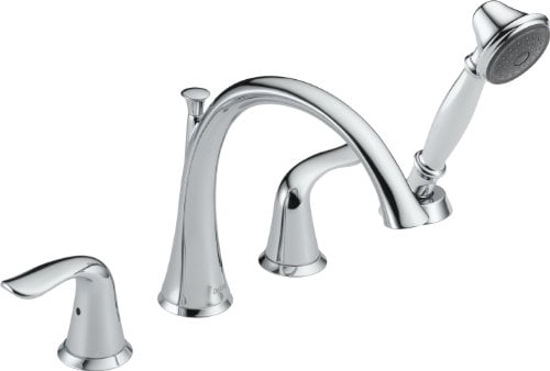 Delta T4738 Lahara Roman Tub with Handshower Trim, Chrome