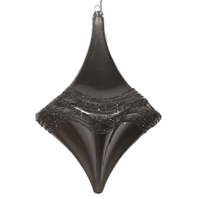 Vickerman MT194084D Ornement Gunmetal Candy Glitter Drop 8 Po.