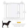 thumbnail image 3 of PawHut 29.5"-40.6" Metal Pet Gate, w/ Auto Closing Door, Double Locking, 3 of 10
