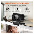 thumbnail image 3 of Webcam 2K Full HD USB Mini Web Camera Autofocus With Microphone Web Cam For PC Computer Laptop Streaming Webcamera ,Easy to Install, 3 of 7