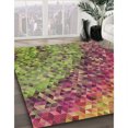 thumbnail image 3 of Ahgly Tapis Rectangulaire Lavable en Machine Vert Transitionnel, 5 Pieds x 7 Pieds, 3 of 7