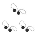 thumbnail image 2 of yingyy 1/2/3/5 2 Pieces Curtain Tieback Round Polyester Replacement Simple Style Household Kitchen Sunshade Drape Fixing Fastener Black 3PCS, 2 of 6