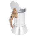 thumbnail image 2 of Moka Stove Coffee Maker, Hand Made Silver Moka Pot  For Travel 150ml, 2 of 8