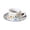 B, variant on Product Glass&Bottle 85oz Chinese Floral Ceramic Coffee Cup Set With Retro Style Floral White Orange