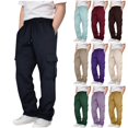 thumbnail image 1 of XZNGL Boys Sweatpants, Drawstring Waist, Multiple Pockets, Polyester Fabric, Relaxed Fit, Ankle-Length Jogger Style, for Daily Wear and Outdoor Activities, 1 of 7