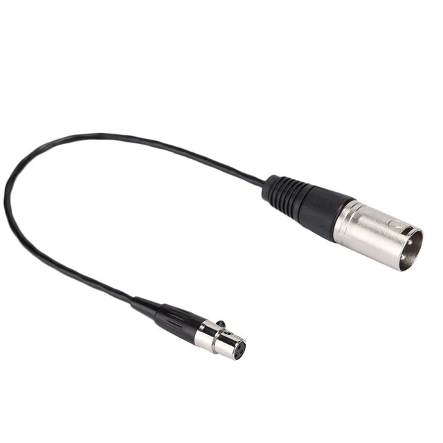 Durable 30cm XLR Female Microphone Cable, Female to Male Audio Cable, for SLR Cameras
