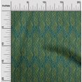 thumbnail image 1 of oneOone Viscose Chiffon Fabric Swirl & Geometric Block Print Fabric By The Yard 42 Inch Wide, 1 of 4