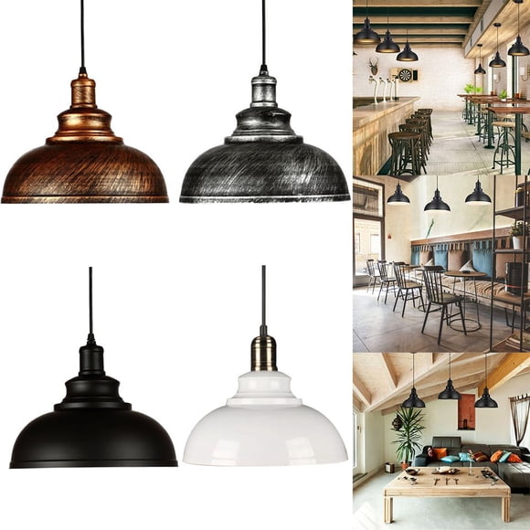 Vintage Industrial Hanging Fixture Metal Shade Pendant Light Ceiling Lamp 110V