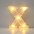 thumbnail image 1 of Vaidha Alphabet LED Letter Lights Light Up White Plastic Letters Standing Hanging A-M &, 1 of 3