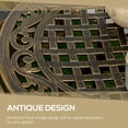 thumbnail image 3 of CoSoTower Table d'Appoint Ronde Extérieure Ф23.6 Pouces, Cadre en Aluminium Moulé, Table de Café pour Patio, Jardin, Balcon, Bronze, 3 of 7