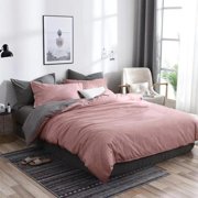 Feltree Duvet Cover Size, Duvet Cover Set with Buttons Closure, Soft Washed Microfiber Bedding Comforter Cover with 2 Pillowcases