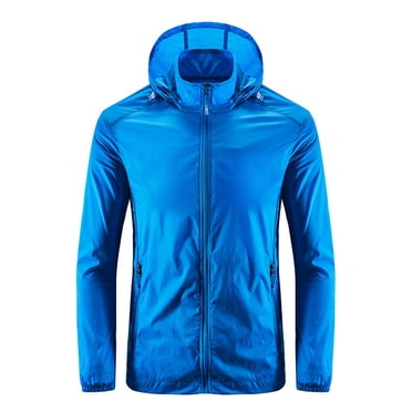 Ketyyh-chn99 Mens Bomber Jacket 2024 Fashion Fall Mens Winter Bomber jackets Casual Men's Summer Skin Light Breathable Ice Silk Sun Protective Clothing Coat Outdoor Windbreaker Protective Shirt BU1,M